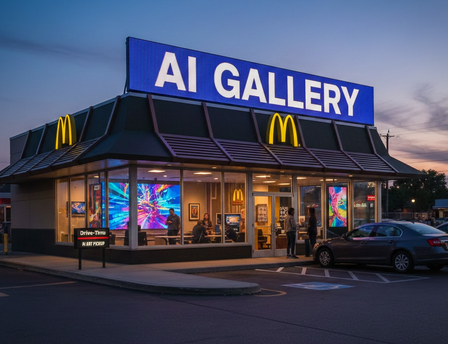 AI generated artwork inspired by McDonald's
