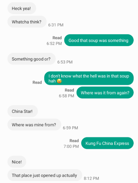 Image 206: Final image of the meal.