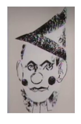 A single clown portrait