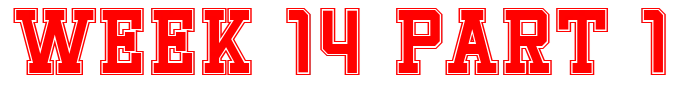 Week 14 25a